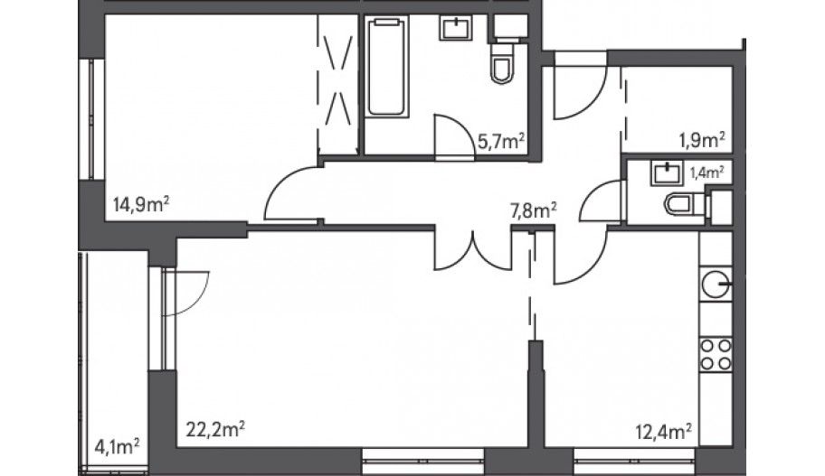 Двухкомнатная квартира комфорт-класса в новостройке в Тушино от застройщика. Город на реке Тушино-2018